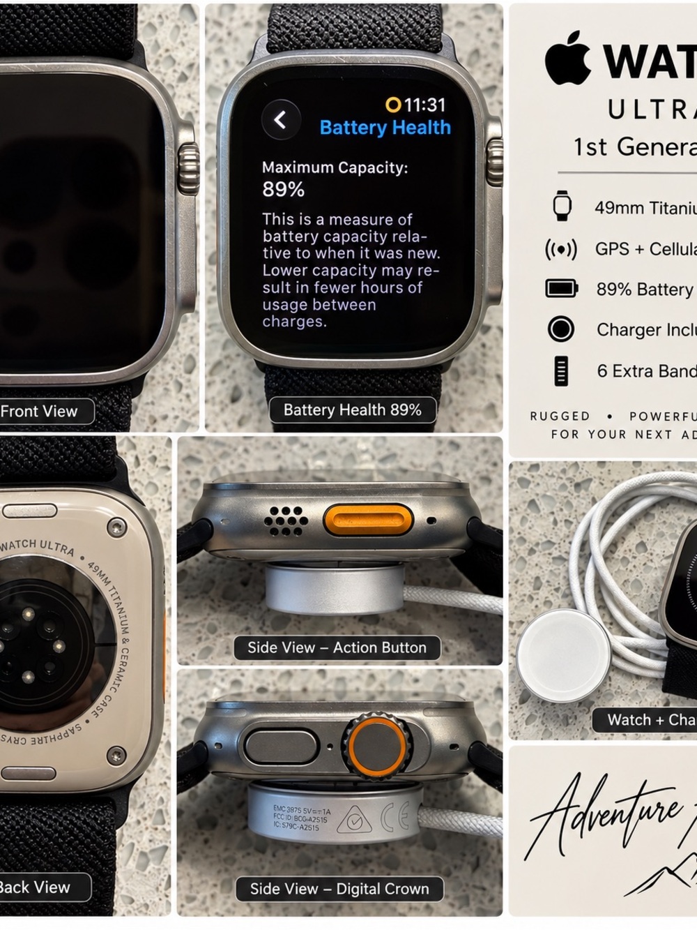 Apple Watch Ultra 1st Series Titanium Case GPS&Cellular